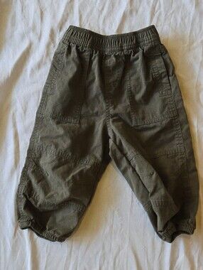 Vintage Sprockets Kids 18 Months Olive Green Cargo Jogger Pants Boys Girls